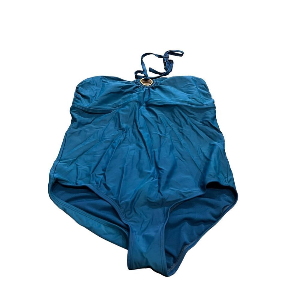 Merona one piece tie around neck or wear as halter swimsuit.